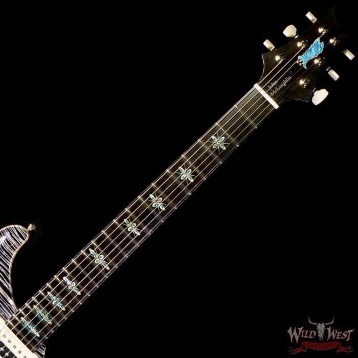 Paul Reed Smith PRS Private Stock # 10916 John McLaughlin Limited Edition Celtic Knot Inlays Charcoal Phoenix Signed by John McLaughlin - Image 4