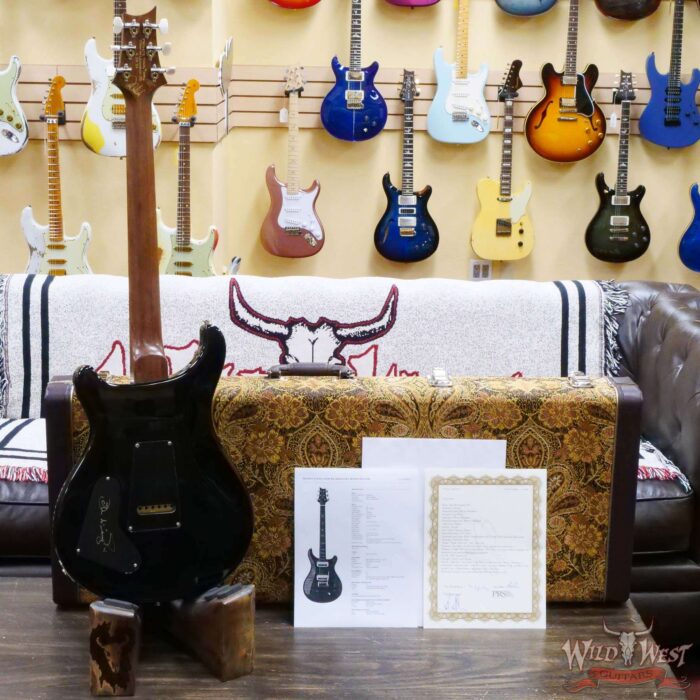 Paul Reed Smith PRS Private Stock # 10916 John McLaughlin Limited Edition Celtic Knot Inlays Charcoal Phoenix Signed by John McLaughlin - Image 10