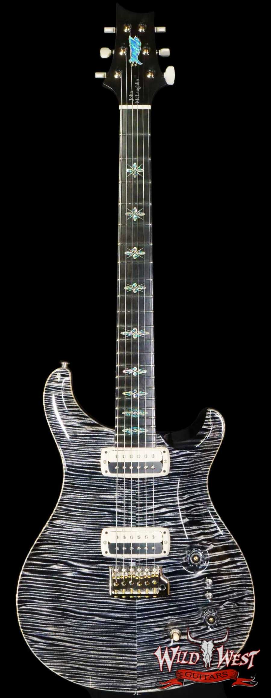 prs-ps10916-376489-main__wwg_large.jpg Paul Reed Smith PRS Private Stock # 10916 John McLaughlin Limited Edition Celtic Knot Inlays Charcoal Phoenix Signed by John McLaughlin - Image 1