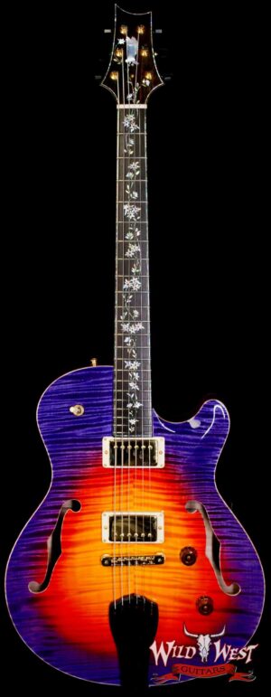 Paul Reed Smith PRS Private Stock # 11066 Singlecut Archtop II Brazilian Rosewood Fingerboard with Tree of Life Inlays Indian Ocean Sunset 5.65 LBS