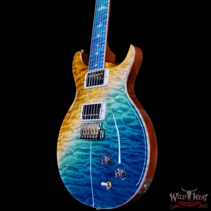 Paul Reed Smith PRS Private Stock # 11308 Santana Retro Quilt Maple Top Flame Maple Fingerboard Beach Cross Fade 7.35 lbs - Image 2