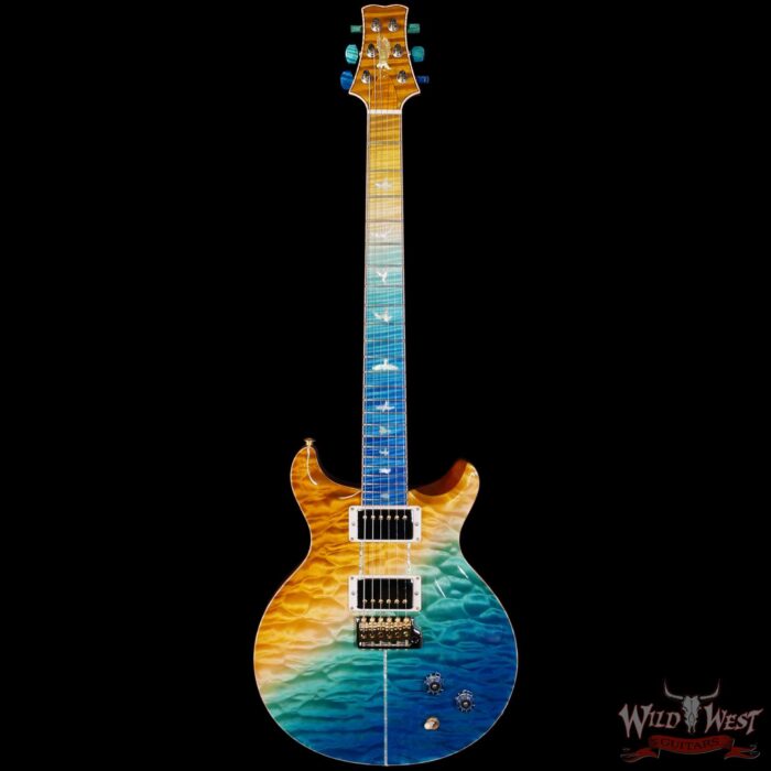 Paul Reed Smith PRS Private Stock # 11308 Santana Retro Quilt Maple Top Flame Maple Fingerboard Beach Cross Fade 7.35 lbs - Image 3