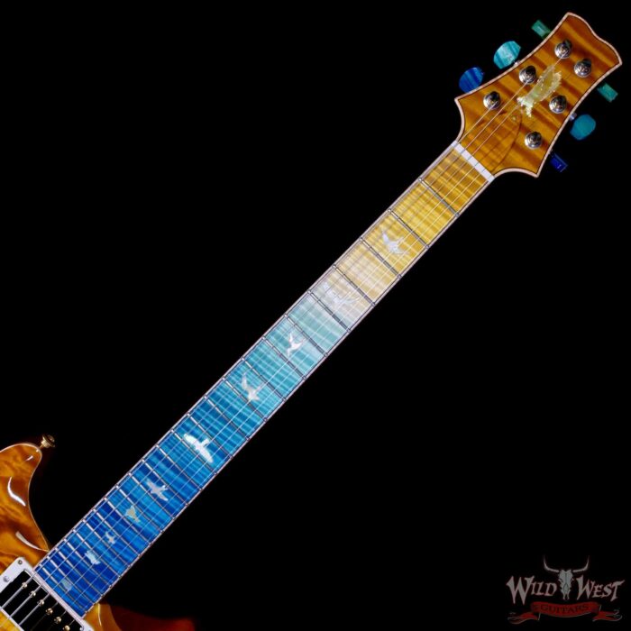 Paul Reed Smith PRS Private Stock # 11308 Santana Retro Quilt Maple Top Flame Maple Fingerboard Beach Cross Fade 7.35 lbs - Image 4