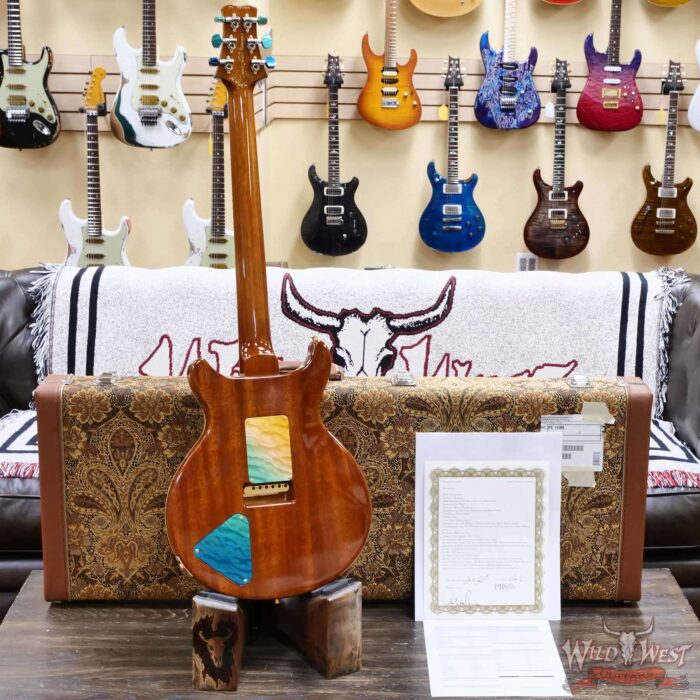 Paul Reed Smith PRS Private Stock # 11308 Santana Retro Quilt Maple Top Flame Maple Fingerboard Beach Cross Fade 7.35 lbs - Image 10