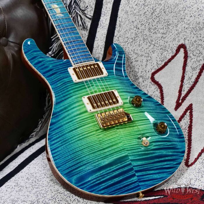 Paul Reed Smith PRS Private Stock # 11314 Custom 24 Flame Maple Top & Fingerboard Laguna Glow 7.50 lbs - Image 9