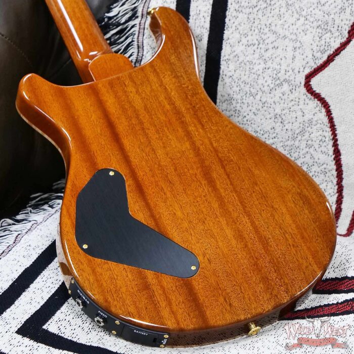 Paul Reed Smith PRS Private Stock # 11320 Custom 24 Piezo Stoptail Burl Maple Top Madagascar Rosewood Fingerboard Bahamian Blue 7.95 lbs - Image 12