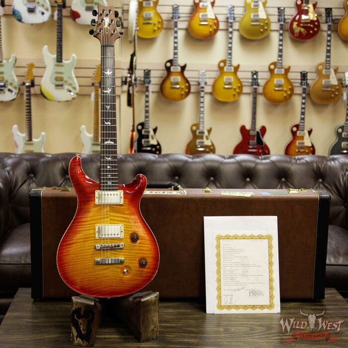 2010 PRS Private Stock #2708 Flame Top Custom 22 Vintage Cherry Burst with Paul Reed Smith Signed Back Plate - Image 12