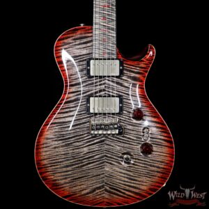 PRS Private Stock #5999 Singlecut 24 Frets Flame Maple Top Neck & Board Charcoal Cherry Burst - Image 3