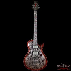 PRS Private Stock #5999 Singlecut 24 Frets Flame Maple Top Neck & Board Charcoal Cherry Burst - Image 4