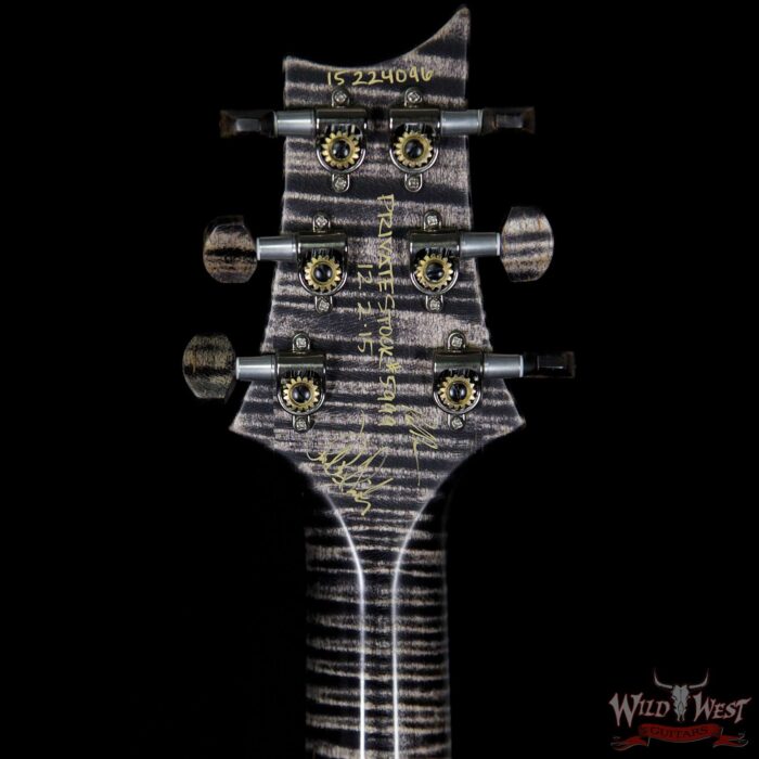 PRS Private Stock #5999 Singlecut 24 Frets Flame Maple Top Neck & Board Charcoal Cherry Burst - Image 9