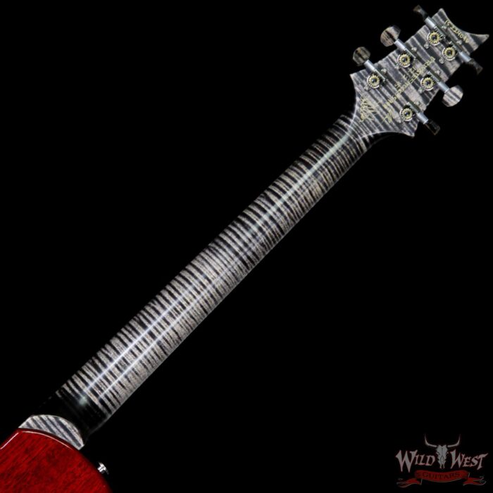PRS Private Stock #5999 Singlecut 24 Frets Flame Maple Top Neck & Board Charcoal Cherry Burst - Image 10