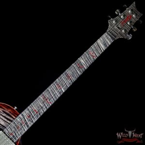 PRS Private Stock #5999 Singlecut 24 Frets Flame Maple Top Neck & Board Charcoal Cherry Burst - Image 8