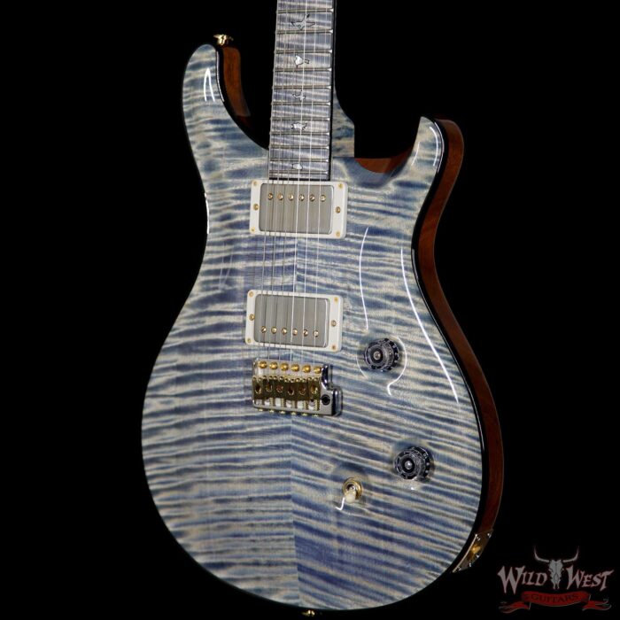 PRS Private Stock PS6151 Flame Custom 24 Stained Flame Maple Neck and Fretboard Triple Faded Indigo - Image 2