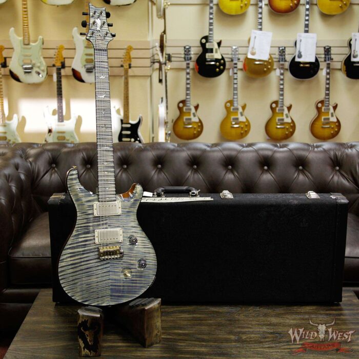 PRS Private Stock PS6151 Flame Custom 24 Stained Flame Maple Neck and Fretboard Triple Faded Indigo - Image 12