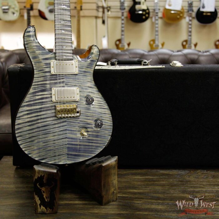 PRS Private Stock PS6151 Flame Custom 24 Stained Flame Maple Neck and Fretboard Triple Faded Indigo - Image 13