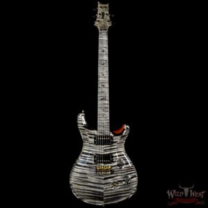 PRS Private Stock 6153 Custom 24 Flame Maple Top Neck & Fretboard Charcoal - Image 6