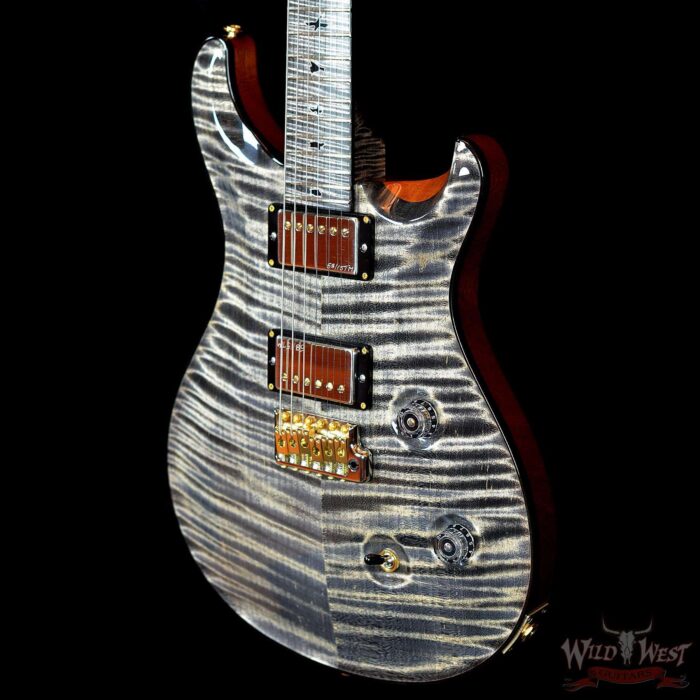 PRS Private Stock 6153 Custom 24 Flame Maple Top Neck & Fretboard Charcoal - Image 2