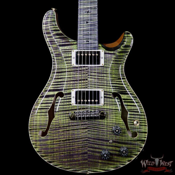 PRS Private Stock PS6701 Hollowbody II Piezo HBII Flame Maple Top Back Neck & Fretboard Joker Purple - Image 3