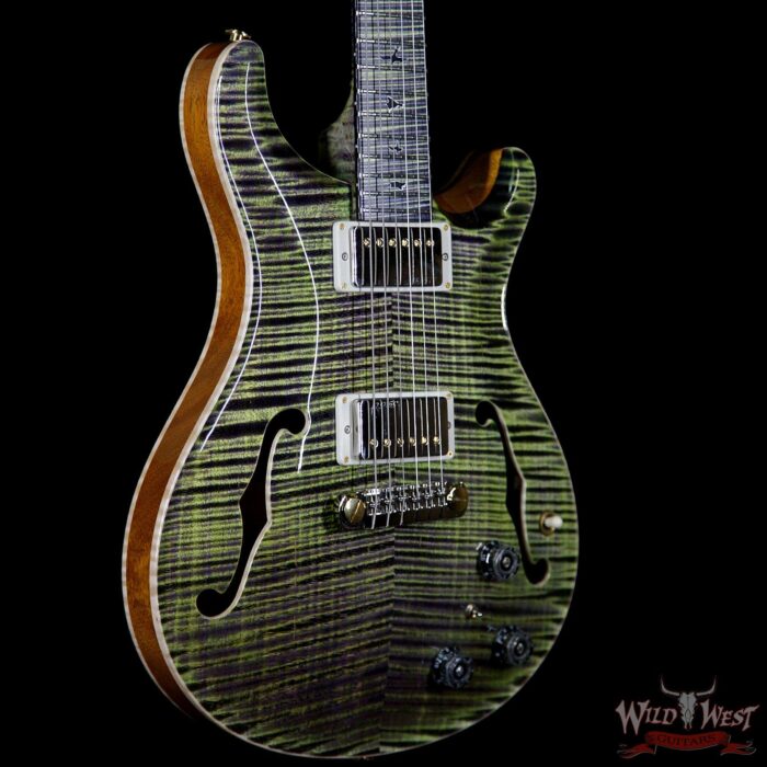 PRS Private Stock PS6701 Hollowbody II Piezo HBII Flame Maple Top Back Neck & Fretboard Joker Purple - Image 4