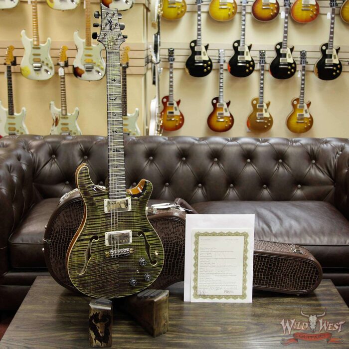PRS Private Stock PS6701 Hollowbody II Piezo HBII Flame Maple Top Back Neck & Fretboard Joker Purple - Image 13