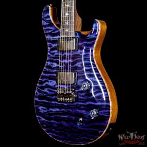 PRS Private Stock #6710 Violin II (Custom 22 Fat Back) Quilt Top Ziricote Fretboard Aqua Violet - Image 2