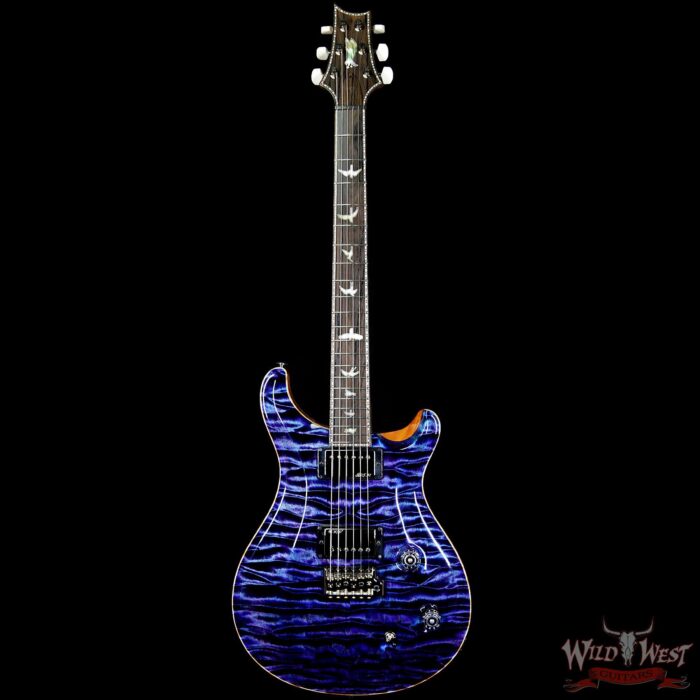 PRS Private Stock #6710 Violin II (Custom 22 Fat Back) Quilt Top Ziricote Fretboard Aqua Violet - Image 5