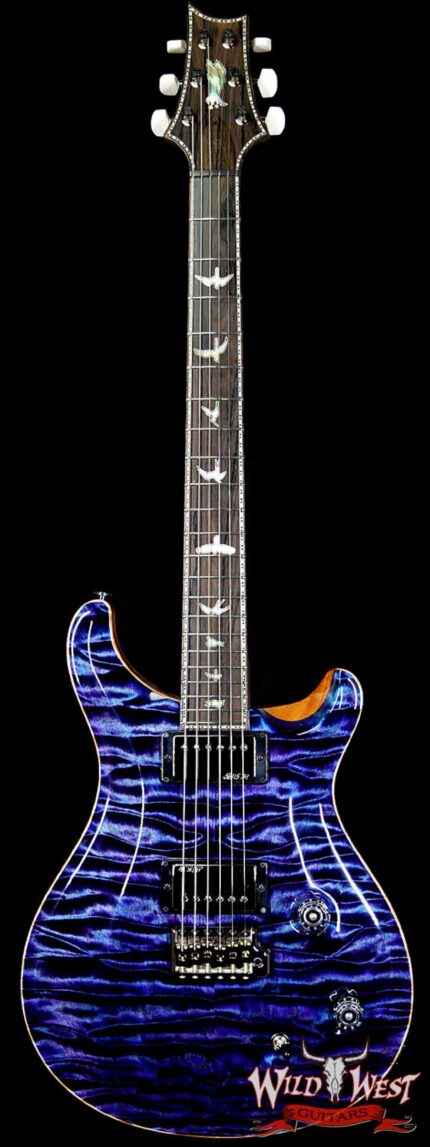 PRS Private Stock #6710 Violin II (Custom 22 Fat Back) Quilt Top Ziricote Fretboard Aqua Violet
