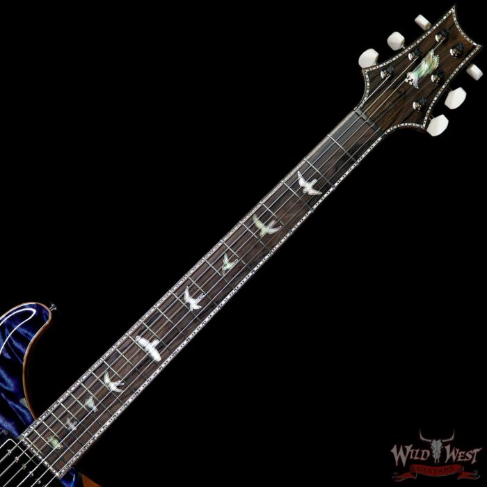 PRS Private Stock #6710 Violin II (Custom 22 Fat Back) Quilt Top Ziricote Fretboard Aqua Violet - Image 9