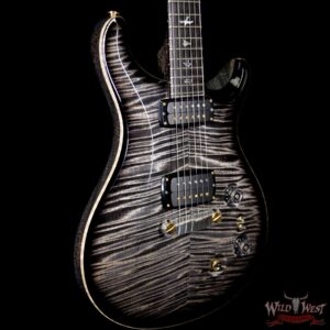 2017 PRS Private Stock 6817 408 Signature Flame Top African Blackwood Fretboard Charcoal Smoked Burst - Image 4