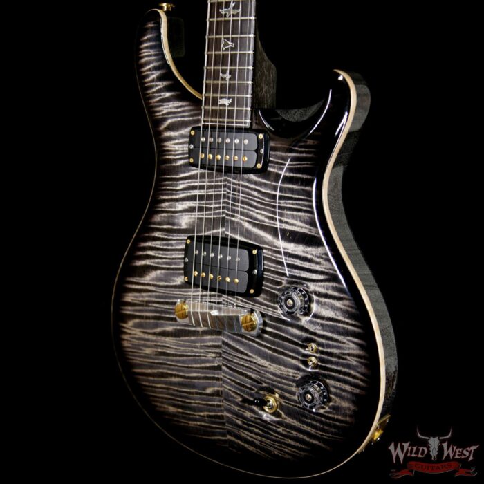 2017 PRS Private Stock 6817 408 Signature Flame Top African Blackwood Fretboard Charcoal Smoked Burst - Image 2