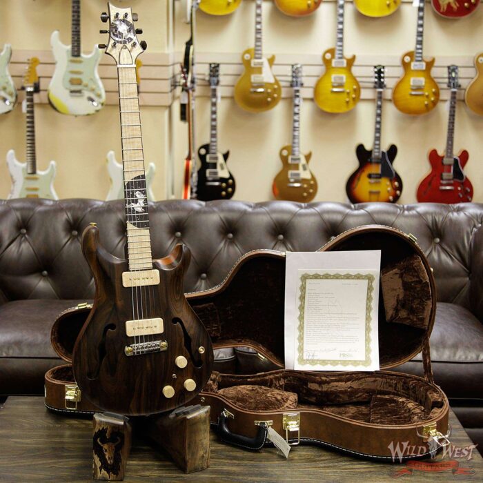 PRS Private Stock Ziricote Hollowbody II HB2 Piezo P90 Guitar of the Month December 2016 - Image 12