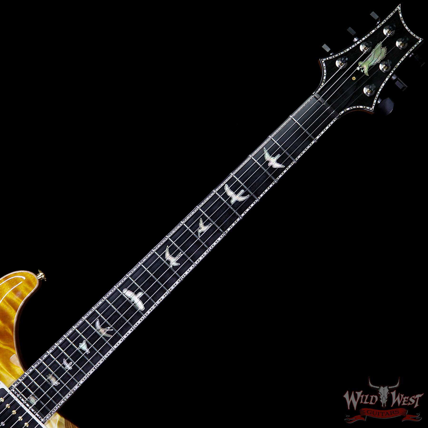 prs-ps7048-cu2408-beachcrossfade-245175-nf__wwg.jpg PRS Private Stock 7048 Custom 24/08 Quilt Top Swamp Ash Sapele Back Tulip Neck Beach Cross Fade - Image 9
