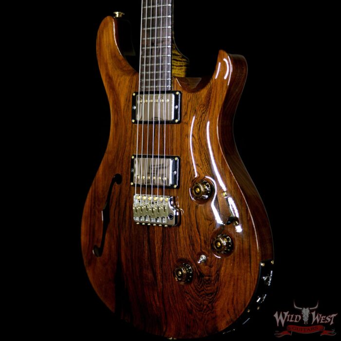 PRS Private Stock #7169 Custom 24 Piezo Semi-Hollow Brazilian Rosewood Top & Board Flame Maple Neck Natural - Image 2
