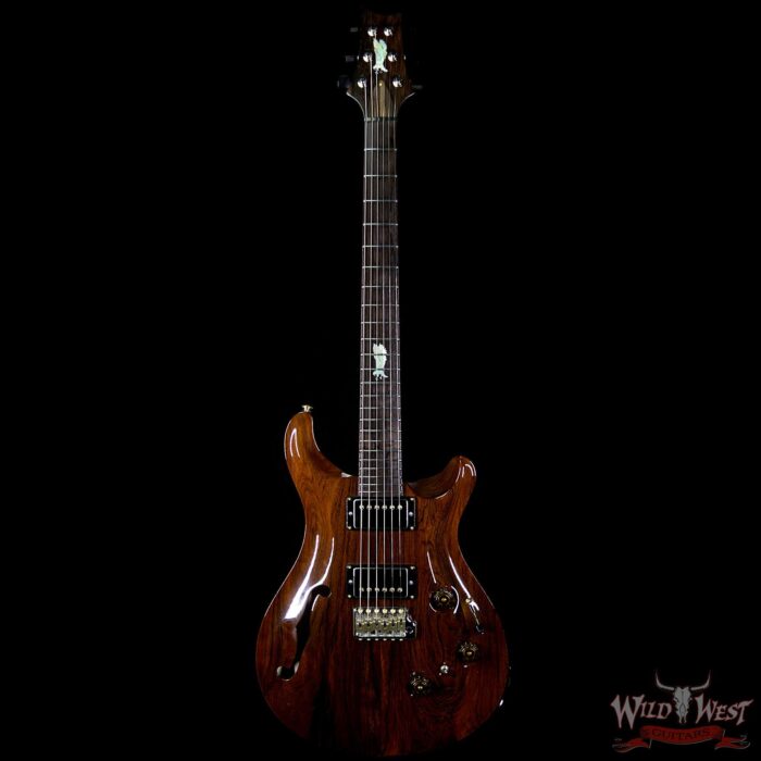 PRS Private Stock #7169 Custom 24 Piezo Semi-Hollow Brazilian Rosewood Top & Board Flame Maple Neck Natural - Image 4