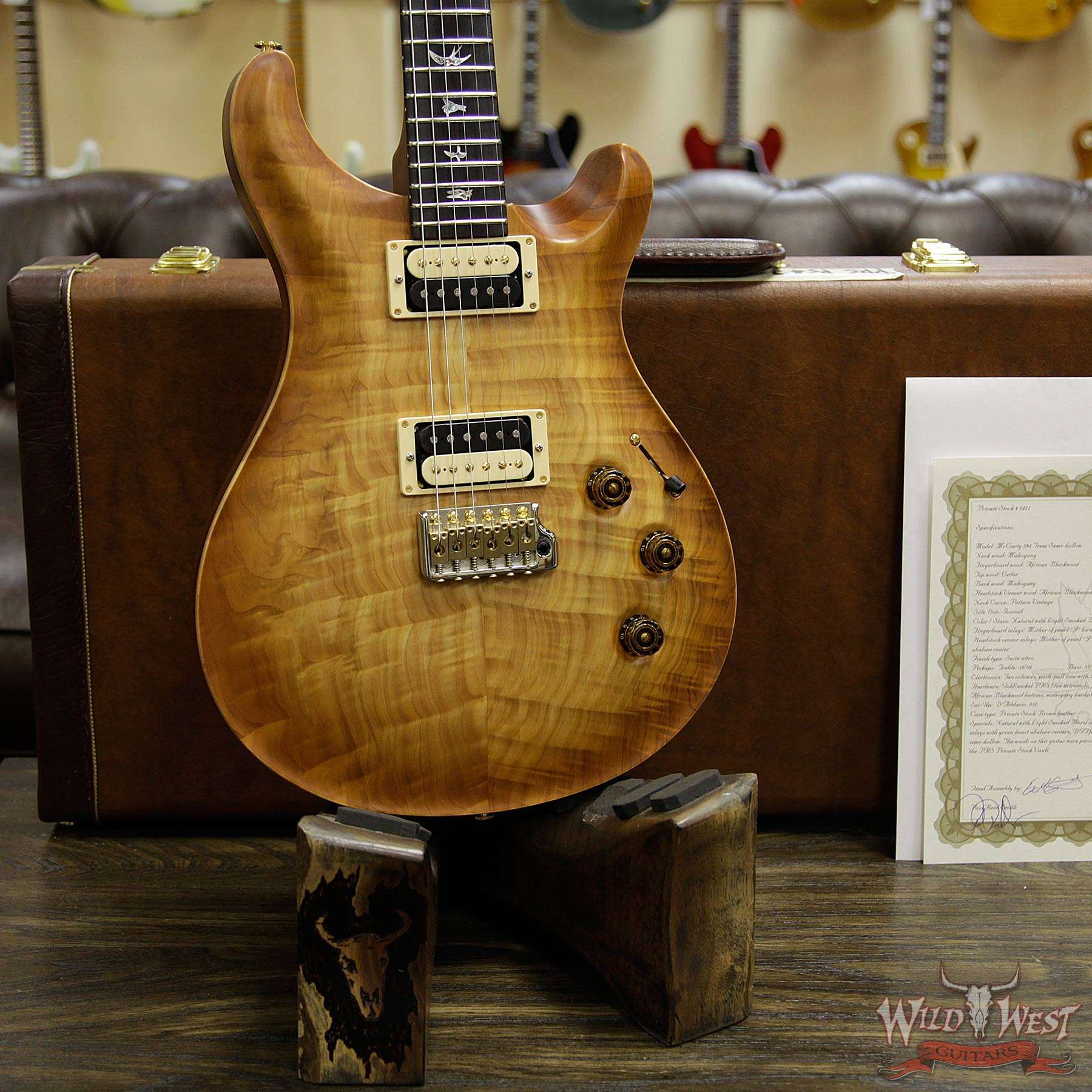 prs-ps7471-mc594tremsh-259118-d2__wwg.jpg PRS Private Stock #7471 McCarty 594 Trem Semi-Hollow Cedar Top African Blackwood Fingerboard Natural with Light Smoked Burst - Image 13