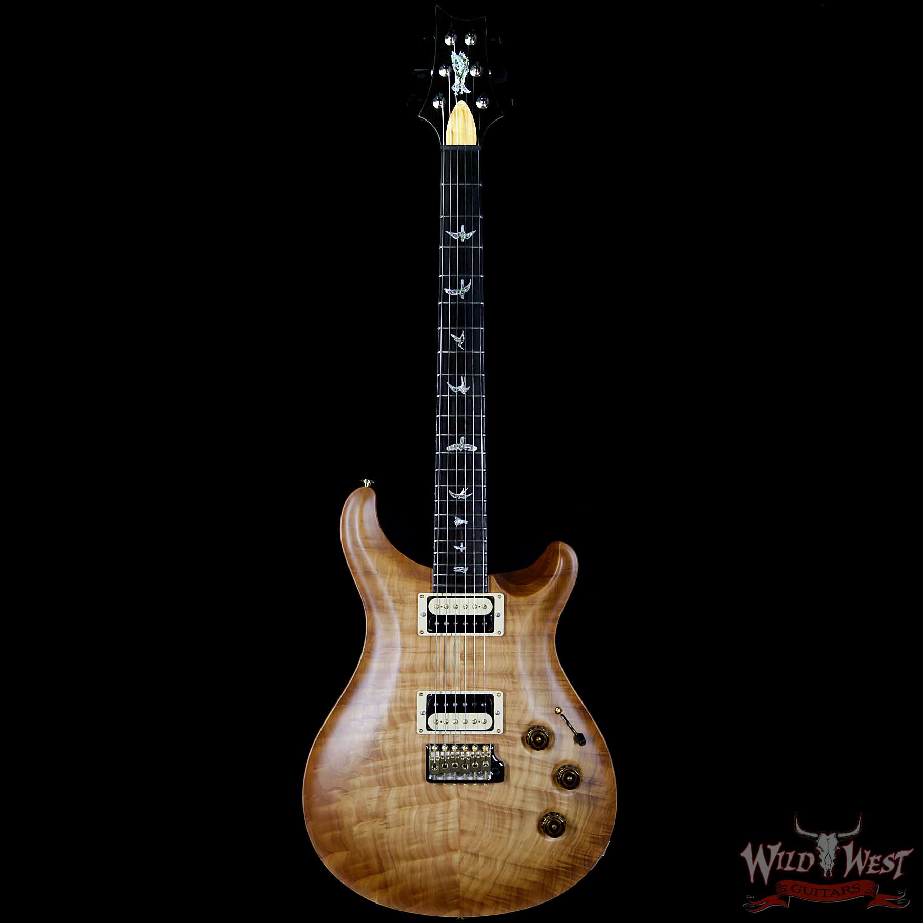 prs-ps7471-mc594tremsh-259118-f__wwg.jpg PRS Private Stock #7471 McCarty 594 Trem Semi-Hollow Cedar Top African Blackwood Fingerboard Natural with Light Smoked Burst - Image 5