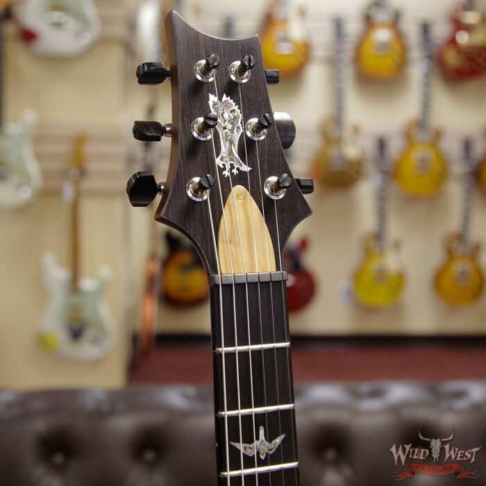 PRS Private Stock #7471 McCarty 594 Trem Semi-Hollow Cedar Top African Blackwood Fingerboard Natural with Light Smoked Burst - Image 8