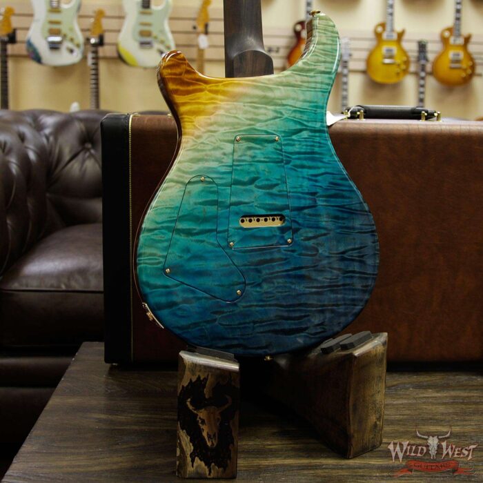 PRS Private Stock #7472 Custom 24-08 Quilt Top & Back Brazilian Rosewood Neck Beach Cross Fade - Image 14