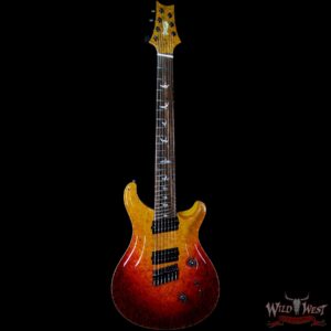 PRS Private Stock #7474 Custom 24 7-String Fanned Fret 1-Piece Burl Maple Top Cocobolo Fingerboard Dragon’s Breath - Image 4