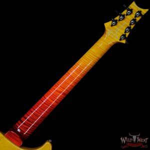 PRS Private Stock #7474 Custom 24 7-String Fanned Fret 1-Piece Burl Maple Top Cocobolo Fingerboard Dragon’s Breath - Image 10