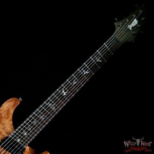 PRS Private Stock #7476 Custom 24 7-String Fanned Fret Redwood Burl Top Brazilian Rosewood Board Natural - Image 9