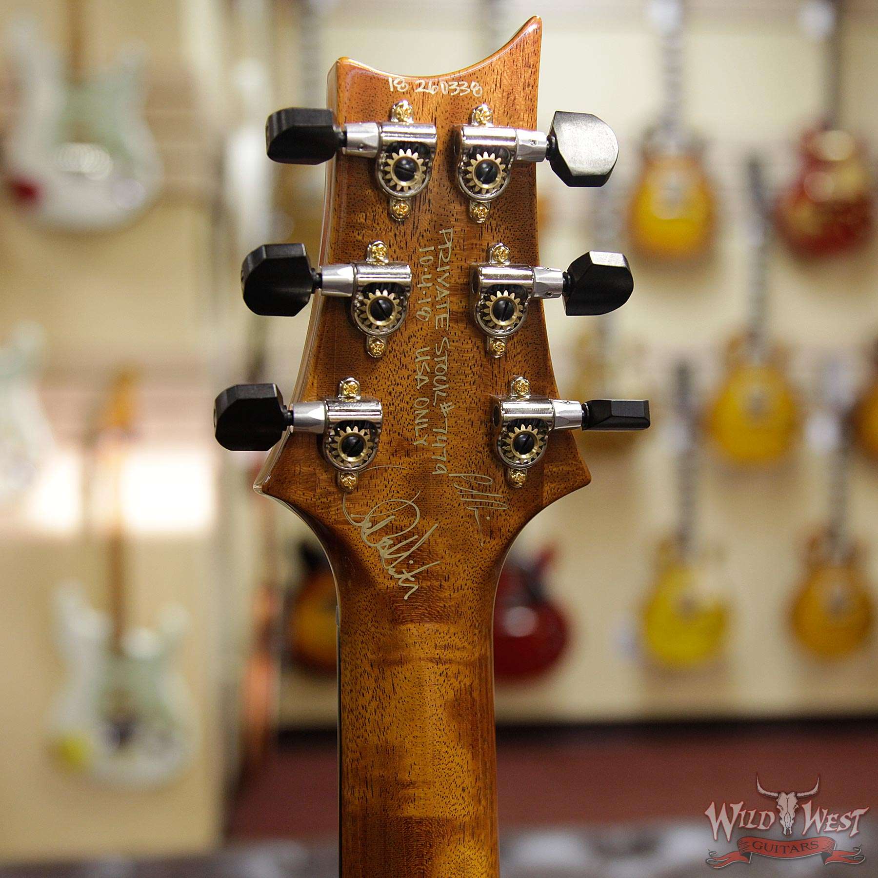 prs-ps7479-cu2408-beachcrossfade-260338-hb__wwg.jpg PRS Private Stock #7479 Custom 24-08 Singlecut Thickness Quilt Top Mahogany Middle Sapele Back Beach Cross Fade - Image 15