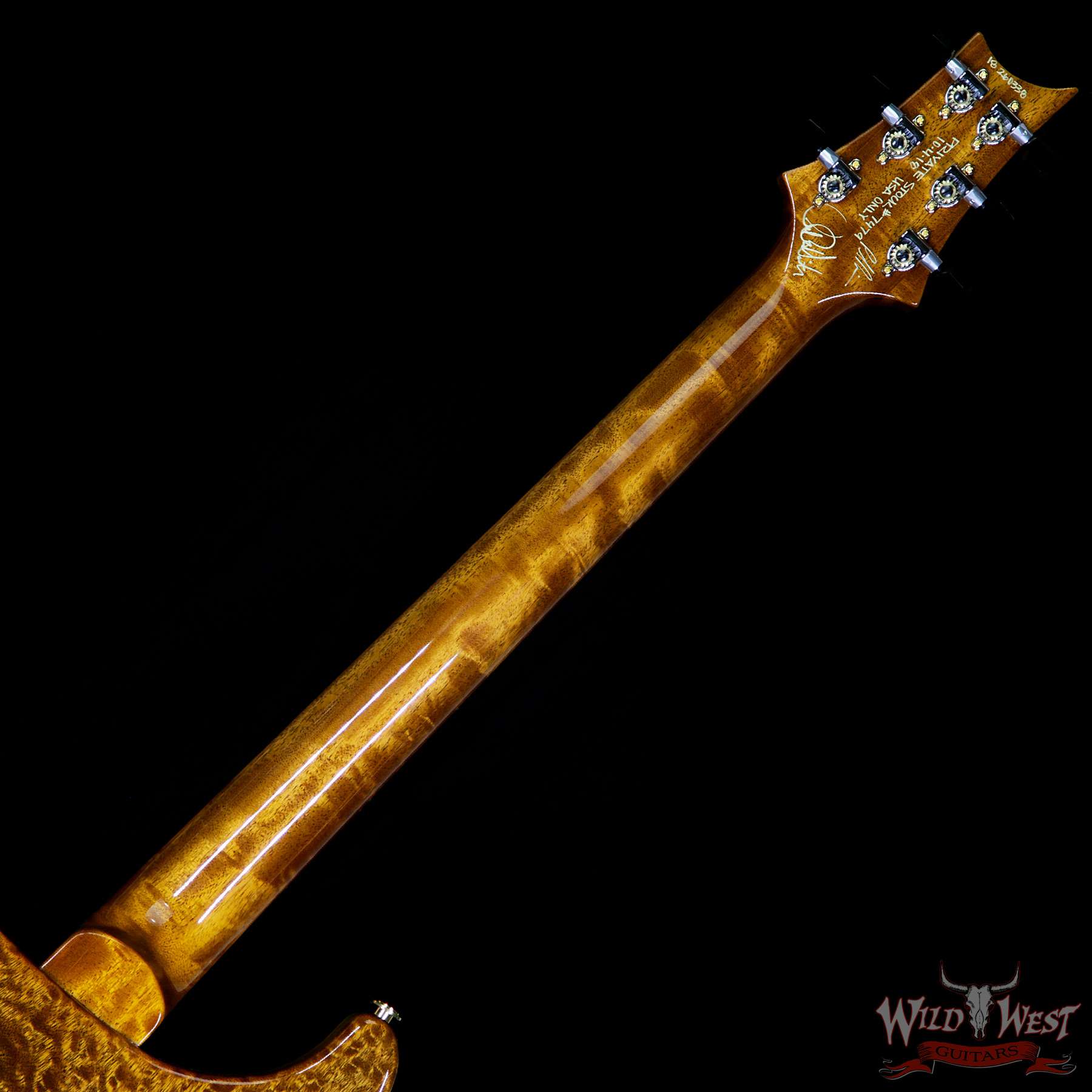 prs-ps7479-cu2408-beachcrossfade-260338-nb__wwg.jpg PRS Private Stock #7479 Custom 24-08 Singlecut Thickness Quilt Top Mahogany Middle Sapele Back Beach Cross Fade - Image 10