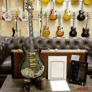 PRS Private Stock #7822 Guitar of the Gods Custom 24 Brazilian Rosewood Fingerboard with Tree of Life Inlay Glacier Blue Smoked Burst - Image 4