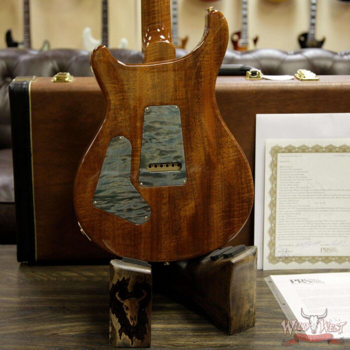 PRS Private Stock #7822 Guitar of the Gods Custom 24 Brazilian Rosewood Fingerboard with Tree of Life Inlay Glacier Blue Smoked Burst - Image 11