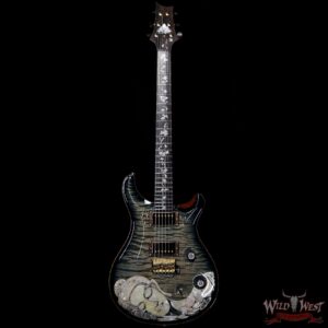 PRS Private Stock #7822 Guitar of the Gods Custom 24 Brazilian Rosewood Fingerboard with Tree of Life Inlay Glacier Blue Smoked Burst - Image 3