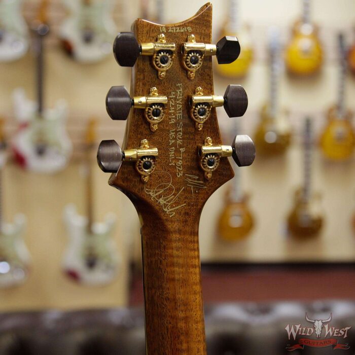 PRS Private Stock #7823 Guitar of the Gods Custom 24 Brazilian Rosewood Fingerboard with Tree of Life Inlay Faded Royal Blue Smoked Burst - Image 9
