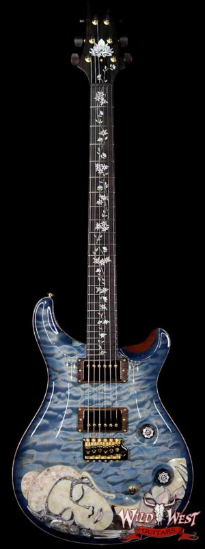 PRS Private Stock #7823 Guitar of the Gods Custom 24 Brazilian Rosewood Fingerboard with Tree of Life Inlay Faded Royal Blue Smoked Burst