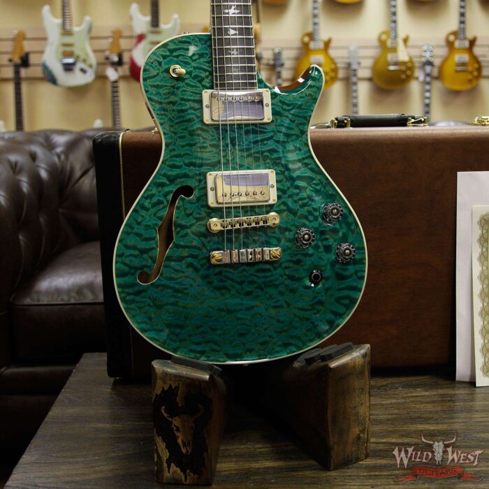 PRS Private Stock #7824 Singlecut McCarty 594 Semi-Hollow Quilt Top Brazilian Rosewood Fingerboard Bahamian Blue - Image 12