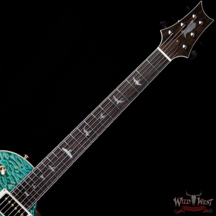 PRS Private Stock #7824 Singlecut McCarty 594 Semi-Hollow Quilt Top Brazilian Rosewood Fingerboard Bahamian Blue - Image 8